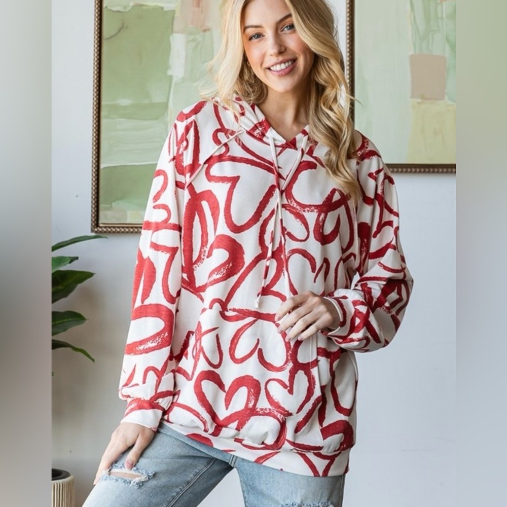 Graffiti Hearts Hoodie